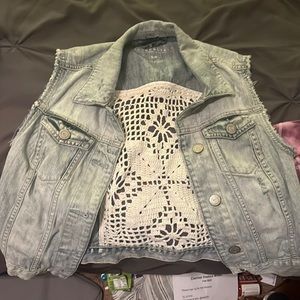 aeropostale jean jacket with pattern